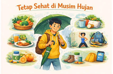 Tetap Sehat di Musim Hujan: Tips Praktis untuk Mahasiswa
